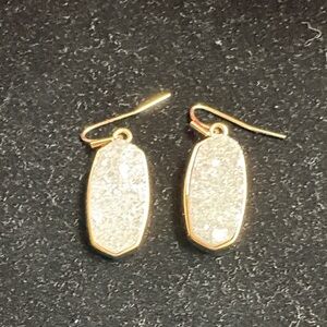 Kendra Scott - Drusy Earrings Iridescent Rose Gold Drop Earrings